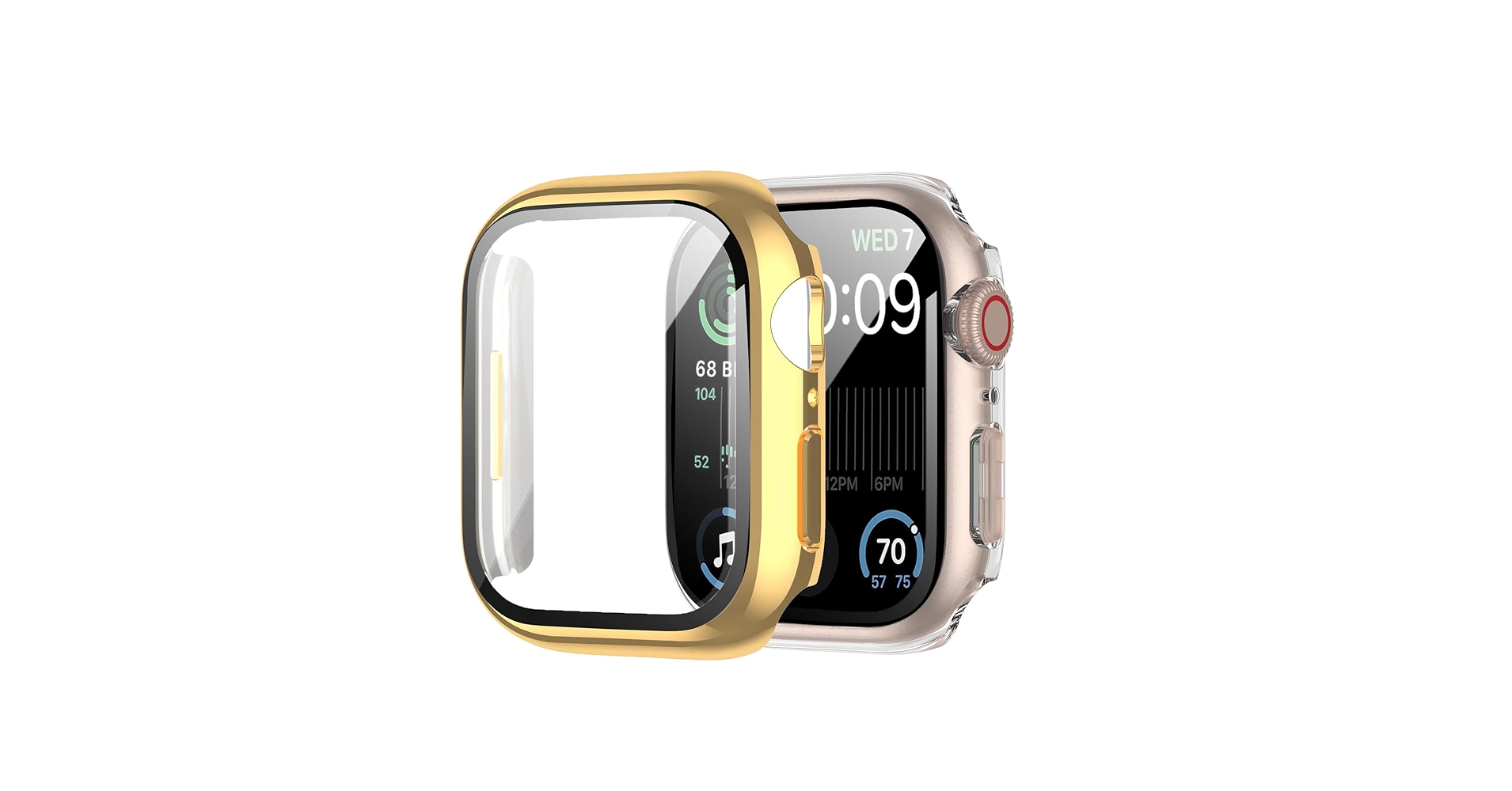 Amazon.com: 2 Pack Gold Case for Apple Watch SE 2 Series 6/5