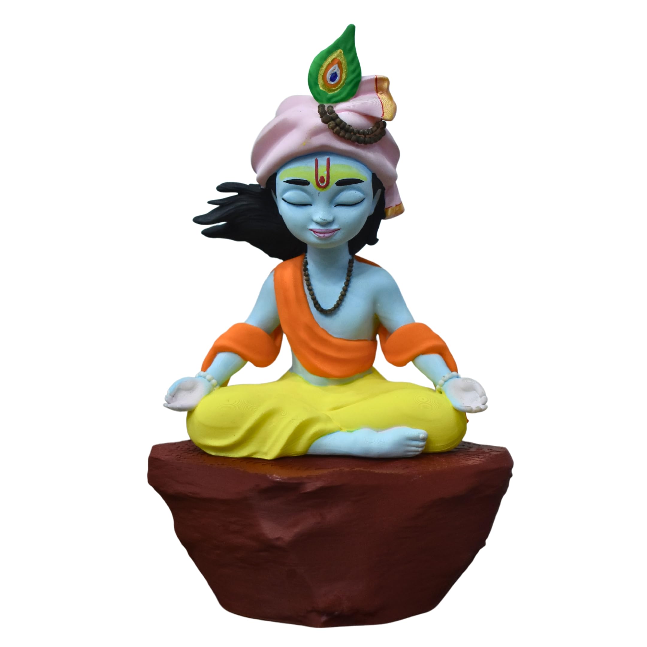 QUANTUM LEGENDS Krishna Idol, Krishna on Matki, Child Krishna with Matki of Butter, Laddu Gopal, Perfect for Home Décor, Study Table, Spiritual Gift for Devotees 2