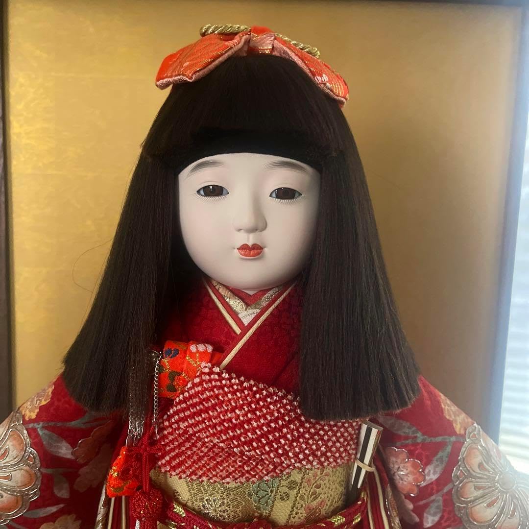 市松人形 京友禅 宝華 ガラスケース入り