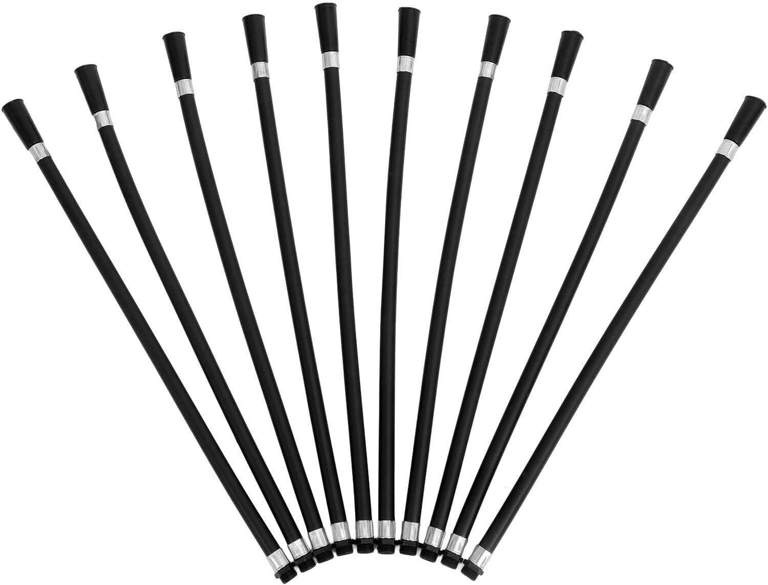 10pcs Fire Extinguisher Hose Replacement with 8kg Black Plastic Nozzle, Spraying Hose for Office and Business Extinguisher Accessories