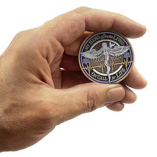 Miniatura 6 de & Emblem - Moneda de desafío del equipo médico EMT  EMS  Honrando a los profesionales médicos heroicos  Equipo médico - con caja de exhibición de