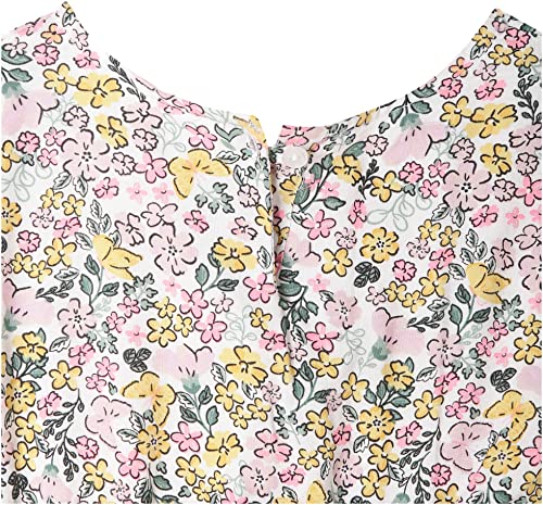 Image of Max Girl Floral Printed Round Neck A-Line Standard Length Dress