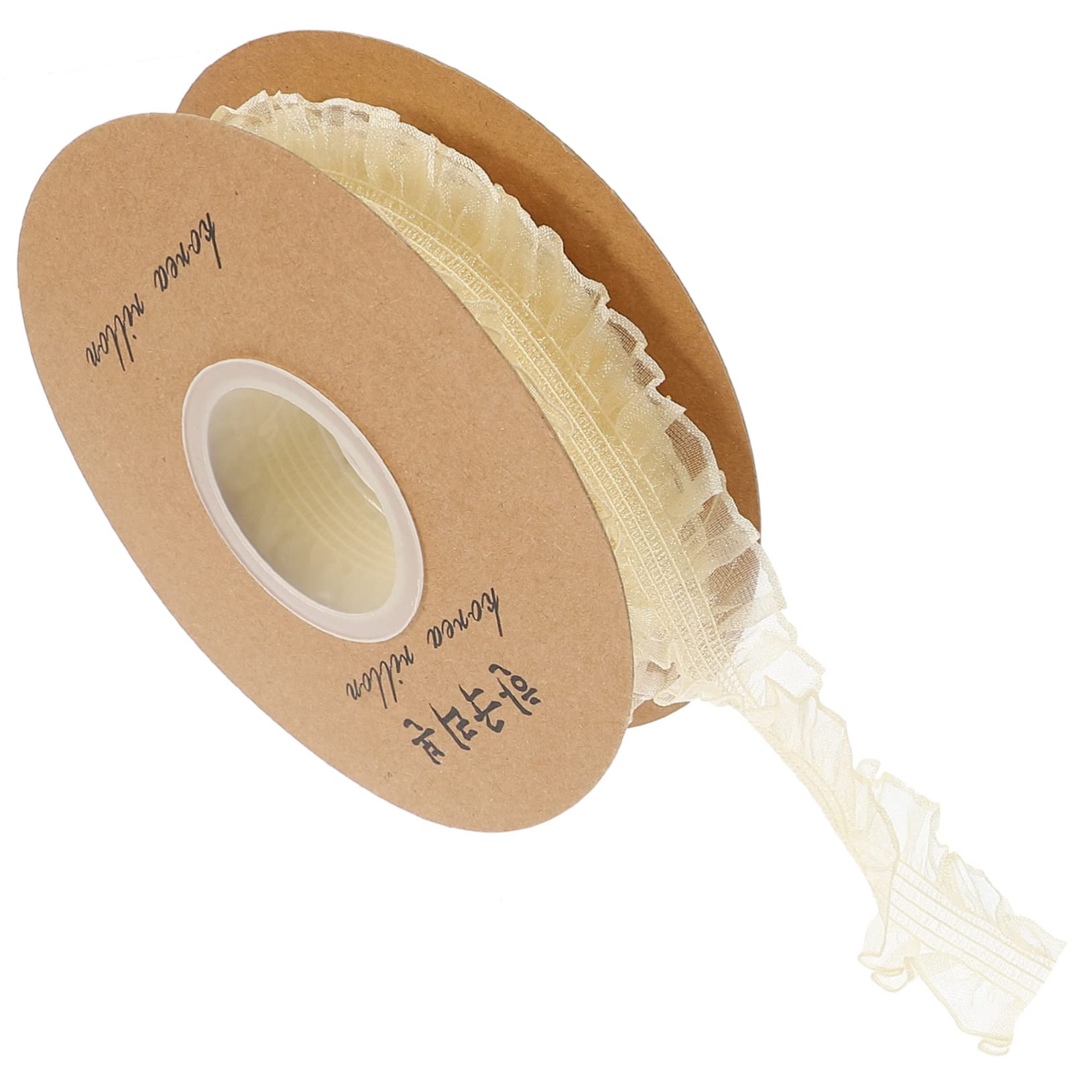 Operitacx 5rollos Ribete De Encaje Elástico Para Manualidades Para Decoración De Ropa Accesorios y Bodas Cortinas