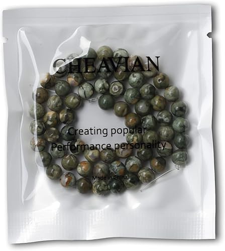 Miniatura 5 de 60 cuentas redondas sueltas de cristal de cuarzo rutilado natural colorido natural de 0.236 pulgadas para fabricación de joyas, 1 cuerda de 15