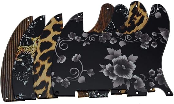 Dopro 5 Hole Tele Blank Guitar 3D Printed plastic Pickguard Scratch Plate for FD Telecaster Esquire Flower Pattern