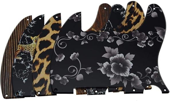Dopro 5 Hole Tele Blank Guitar 3D Printed plastic Pickguard Scratch Plate for FD Telecaster Esquire Flower Pattern