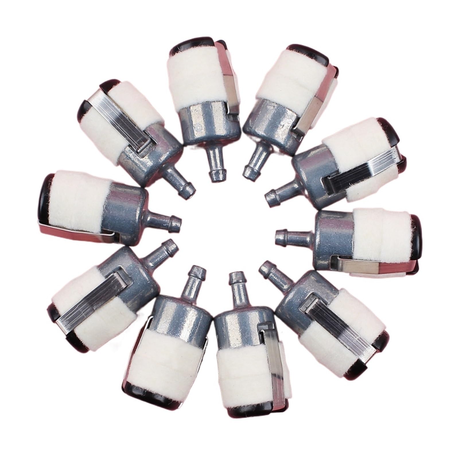 Filtro de Combustible for Echo Husqvarna, Recortadora de césped, desbrozadora, Motosierra, Bomba de Agua, Herramienta de jardín, Pieza de Repuesto, 10 Uds.