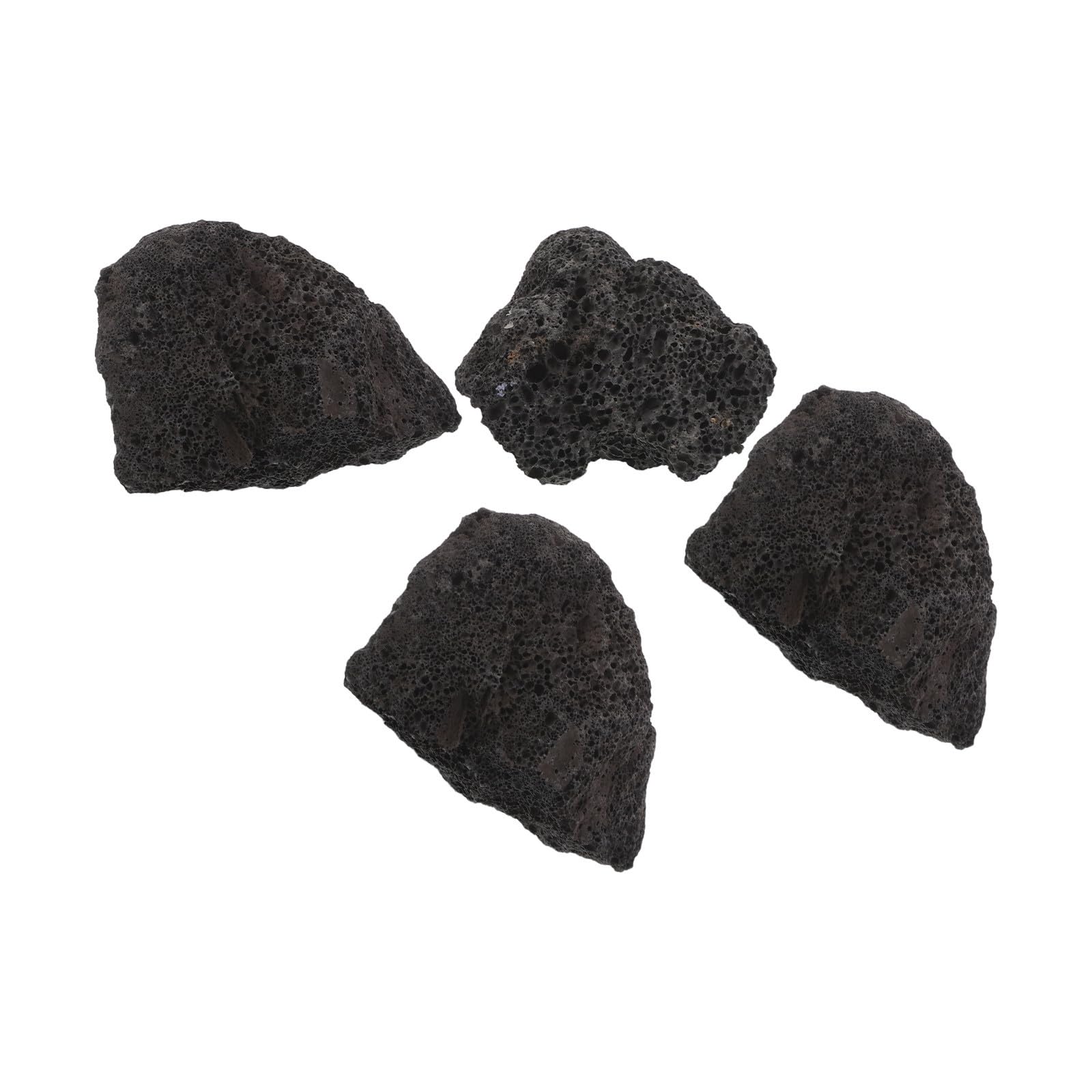 FOMIYES Pietre Diffusore di Aromi 4 Pezzi in Pietra Vulcanica Nera | Aromaterapia Passiva Non Elettrica, Rilascio Continuo, per Workspace e Living Room