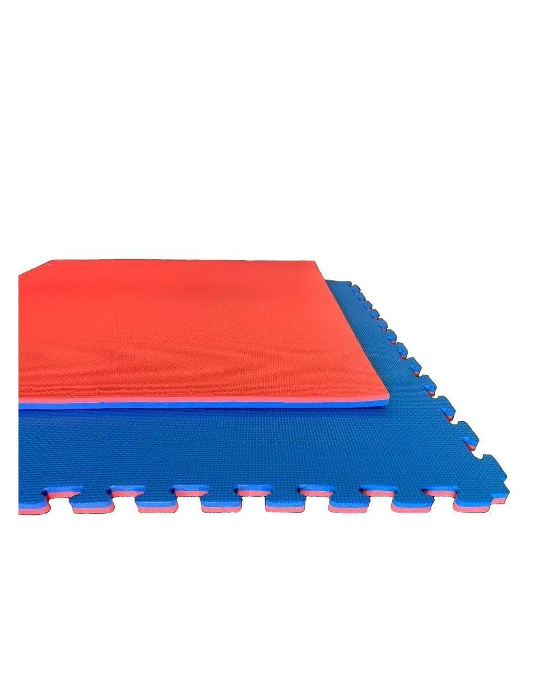 JARDIN202 - Tatami Puzzle | Lote x10 loseta - Rojo/Azul | Esterilla Reversible Antideslizante | Artes Marciales, Judo