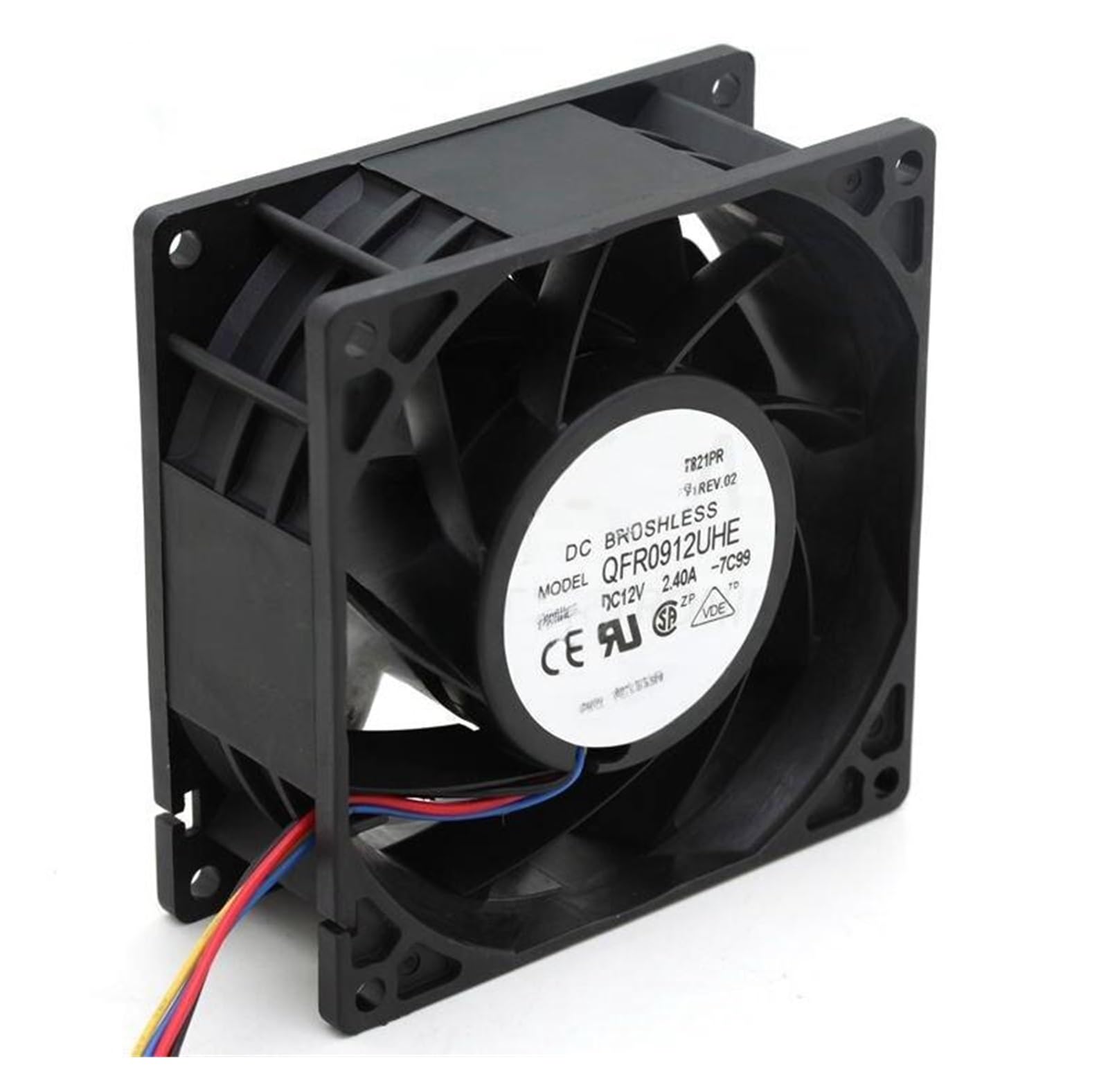 FCARUMIQP 9cm QFR0912UHE 9238 90mm DC 12v 2.40A 4- Cooling Fans