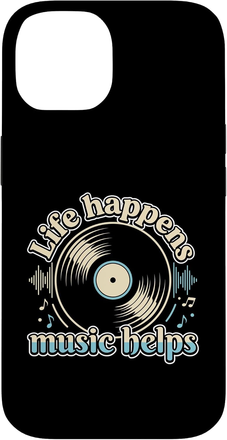 Music Lover Life Happens Music Helps Concert Festival Case for iPhone 11 image 4