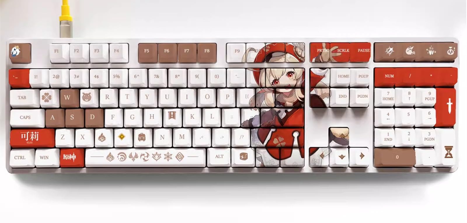 原神 ファルザンモチーフ キーキャップセット デスクマット Amazon | 108キー キーキャップ 原神 周辺 げんしん PBT染め 昇華 OEM
