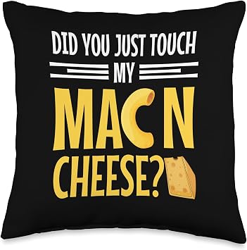 Mac&Cheese Bowl Mac and Cheese Costume Mac n Cheese Throw Pillow