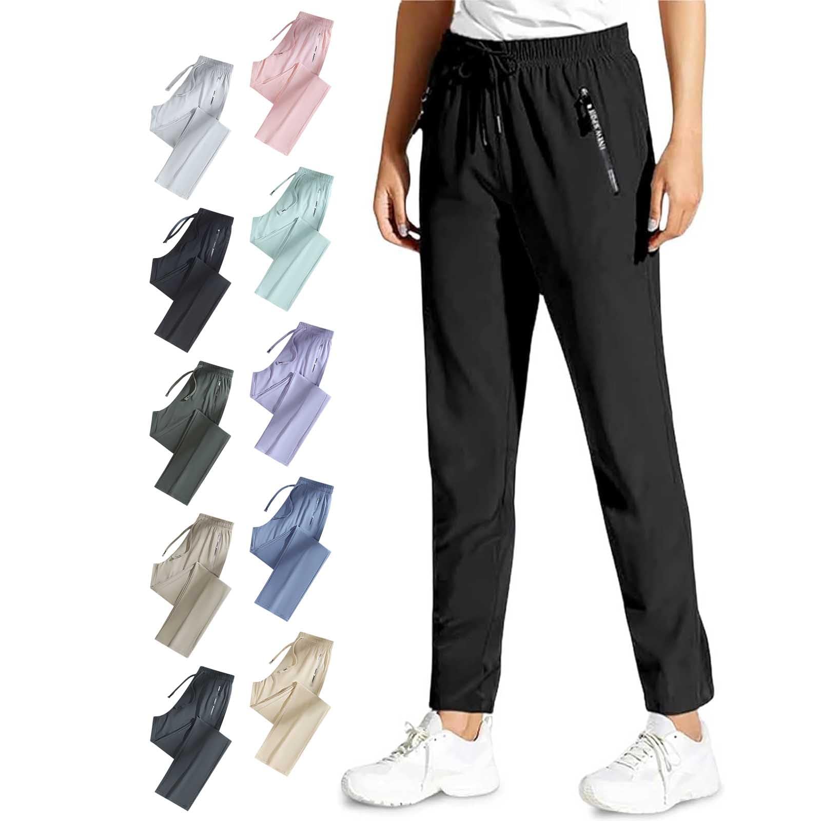 Comfys Fit StretchActive -Womens Ultra Stretch Ice Silk Quick Drying Comfort Casual Pants Over 50