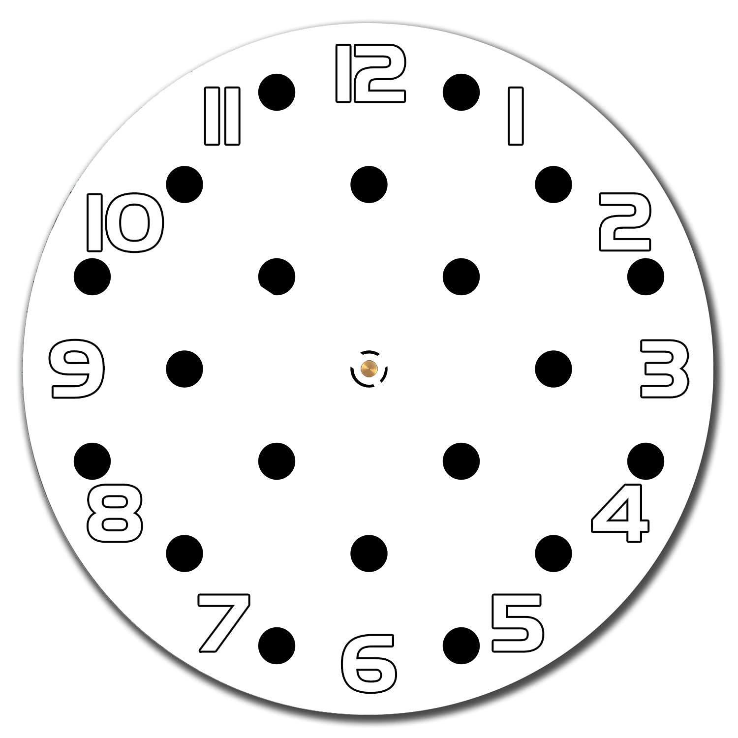 Horloge en verre sécurité 30cm Coloray aiguilles blanches silencieuse