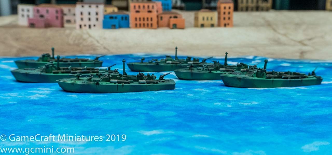 Cruel Seas US Navy PT Boat Flotilla 1:300 WWII Naval Military Wargaming Plastic Model Kit 782011002