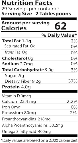 Miniatura 2 de Polvo de semillas de arándano  1 libra (16.01 oz)  Molido a partir de semillas de arándano cultivadas en Estados Unidos que es prensada en frío por