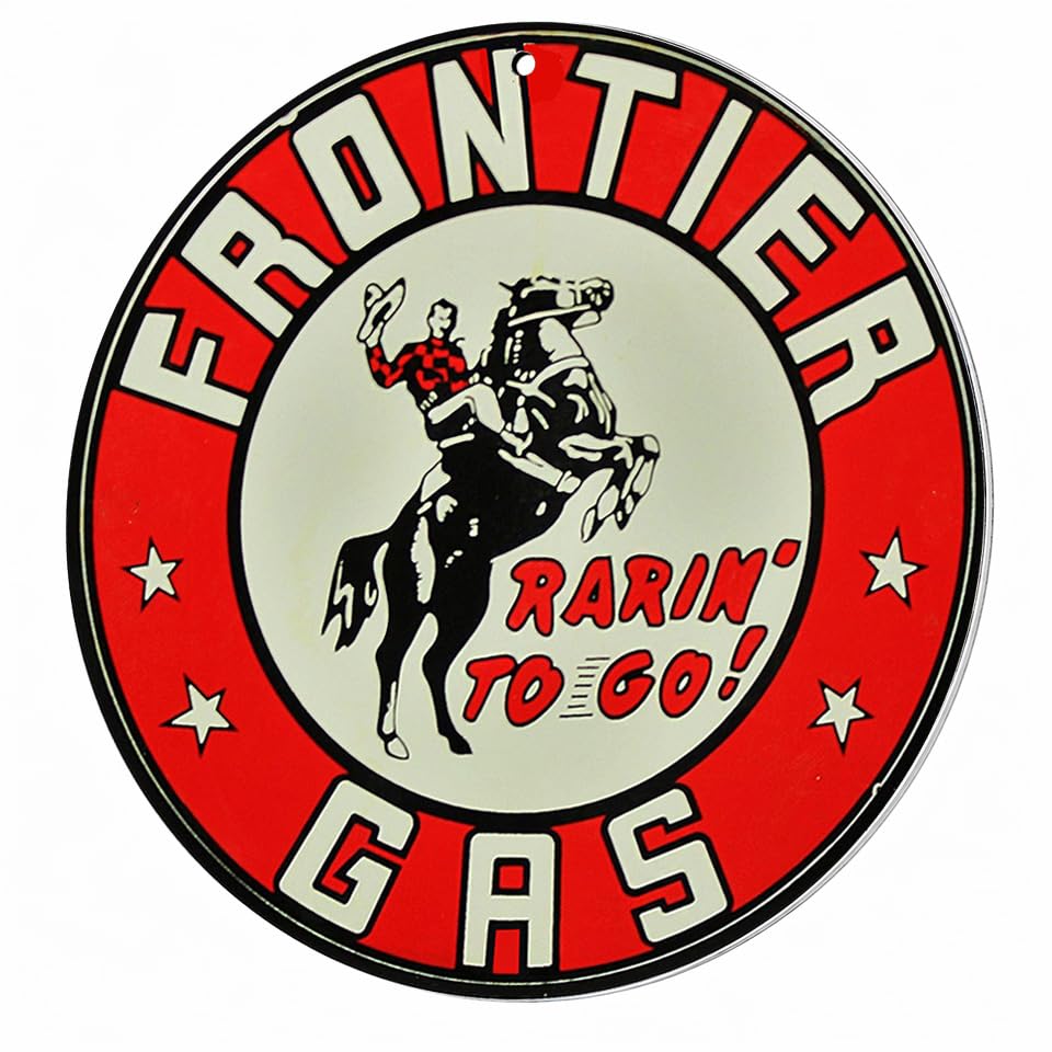 Brotherhood Vintage Gas Round Tin Sign