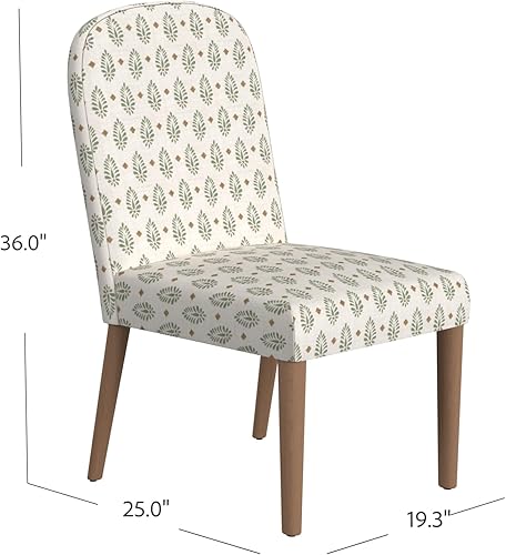 Miniatura 3 de HomePop Classic Parsons Silla de comedor, medallón de cachemira salvia (paquete individual)