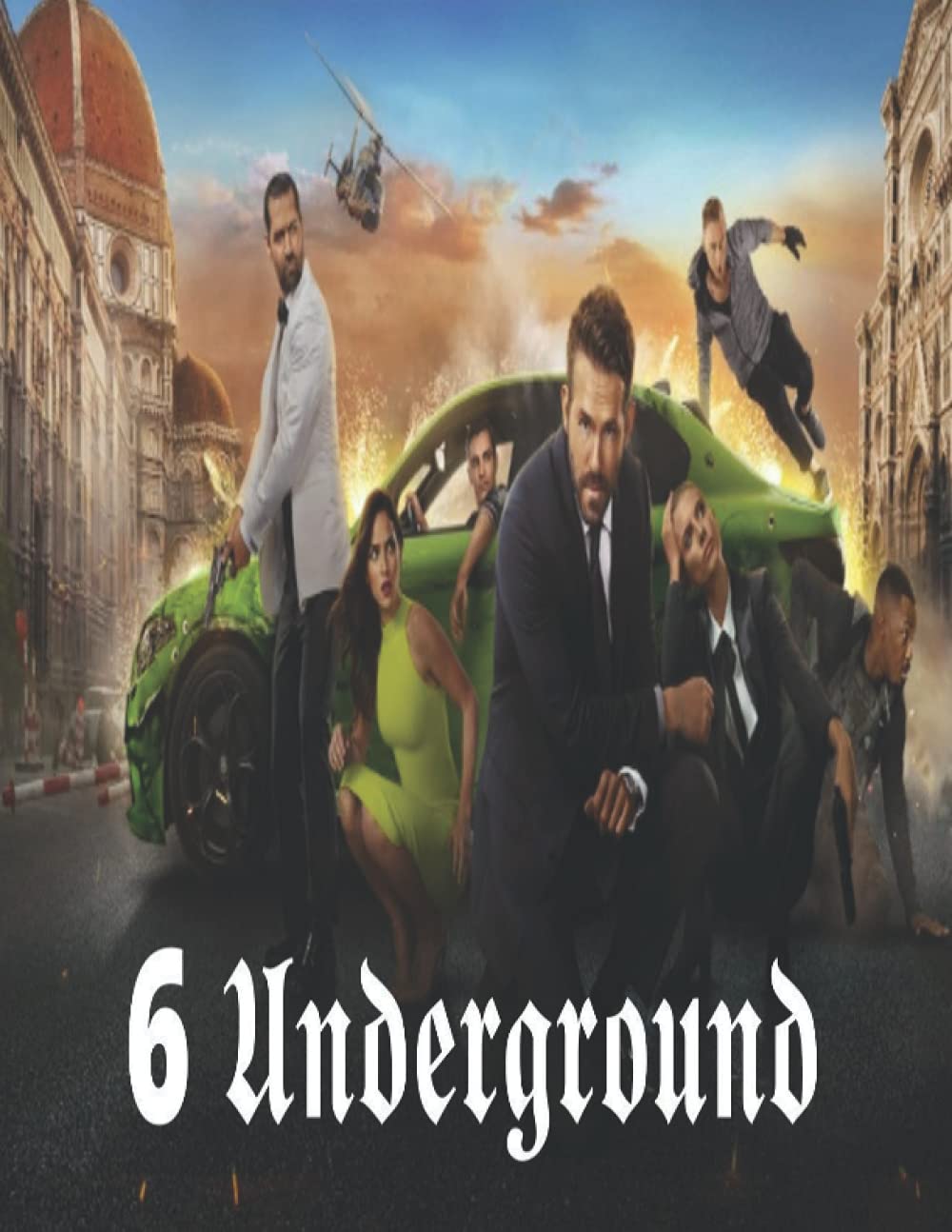 6 Underground: Amazing Notebook Cover Design ,great gift Idea for Movies/Series Fans . Notebook & Journal blank lined - Large (8.5"x11" inches) - 120 Pages .