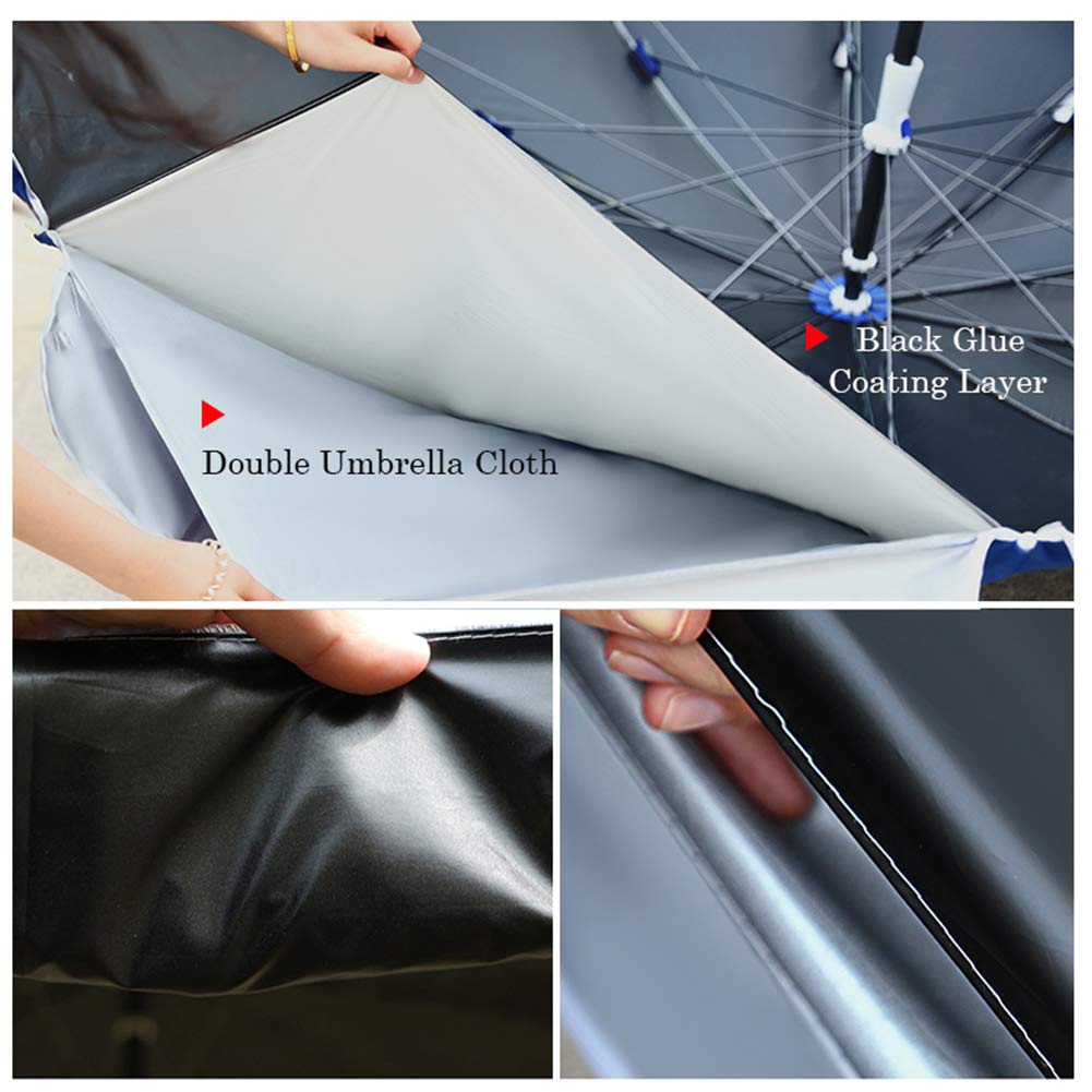 CYY Ombrellone da Giardino Tondo in Acciaio con Regolazione Altezza,Protezione UV e Impermeabile Grande Ombrellone da Esterno,per Cortile Tavolo Mercato Terrazza(2.8 M/9.2ft)