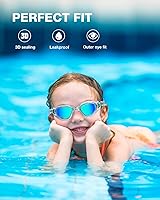 Vista 4 de ZIONOR Gafas de Natación para Niños, G1MINI SE Gafas de Natación Antivaho para Niño Niña 6-14