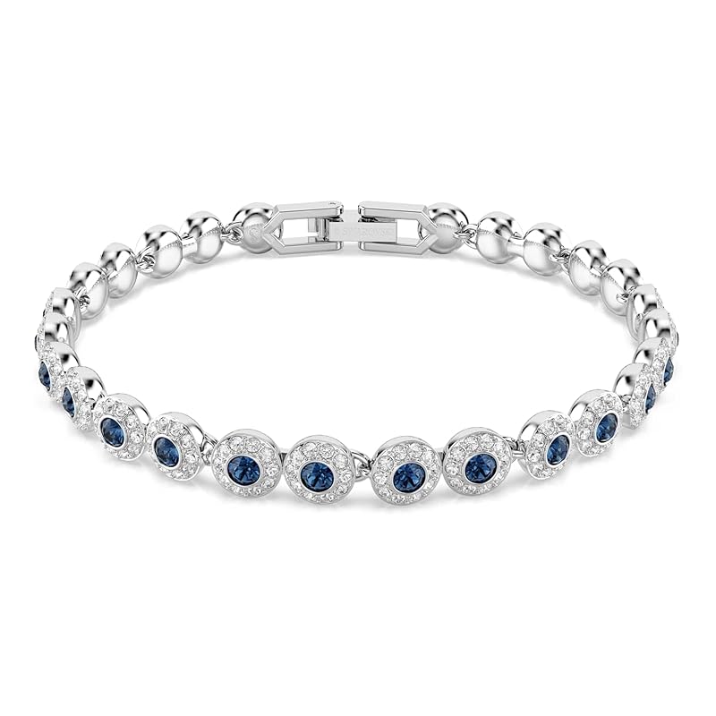 Swarovski Una Angelic Kollektion Armband Rhodiniert Blau Mittel