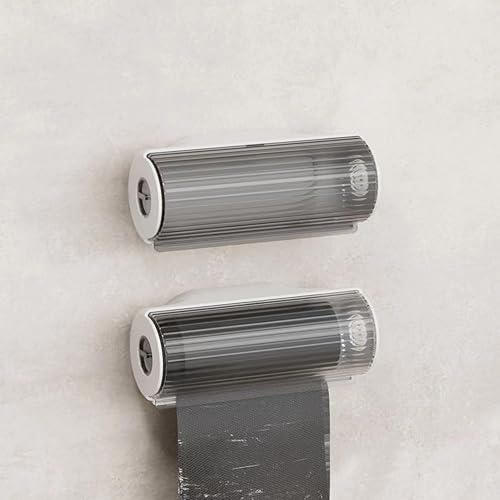 Miniatura 3 de 1 caja de almacenamiento de bolsas de basura, dispensador de bolsas de basura para cocina, baño, soporte para bolsas de comestibles montado en la