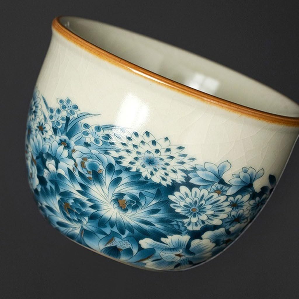Kubek do herbaty Studium Kubek do herbaty cylinder, kreatywny ręcznie robiony osobisty właściciel kubek chiński unikalny ceramiczny kubek do herbaty pojemnik do zanurzania