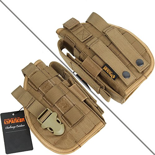 Excellent Elite Spanker Tactical Adjustable Pistol Holster For Glock M1911 G17 G18 G19 G26 G34 Xd-45Acp Cz P-10C (Coyote Brown) #TOP4