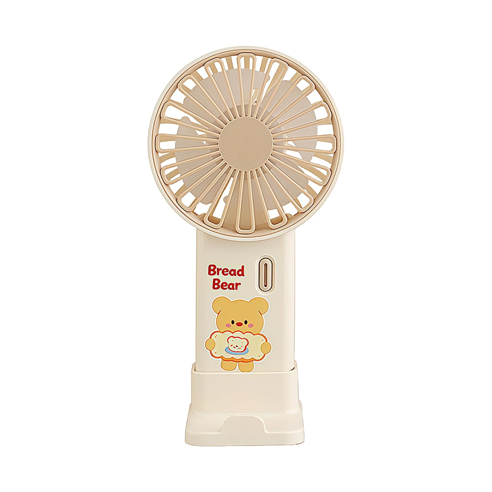 kokdid Powerful Handheld Fan with Phone Stand Rechargeable Fast Speed for Home Industrial Blower White Portable Fan Small