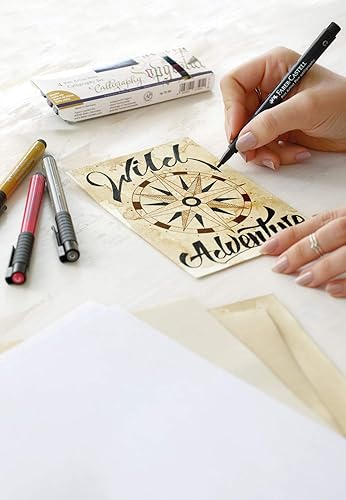 Miniatura 3 de Faber-Castell Pitt, pluma artística de arte y gráfico, caligrafía, tinta india, gris cálido, bolígrafo de un solo pitt, para arte, manualidades,