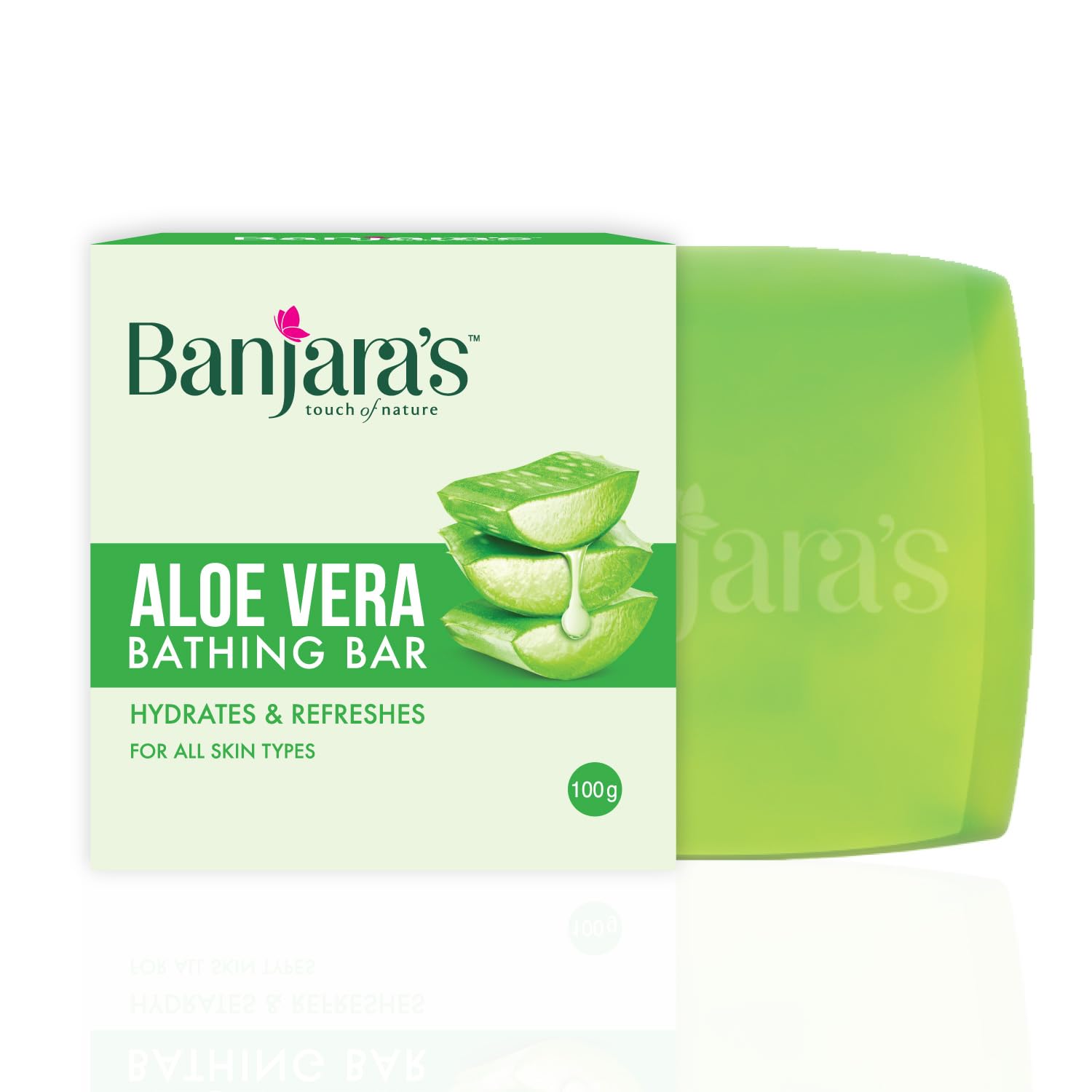 Banjara's Aloevera Bathing Bar, 300gm (Pack of 3)