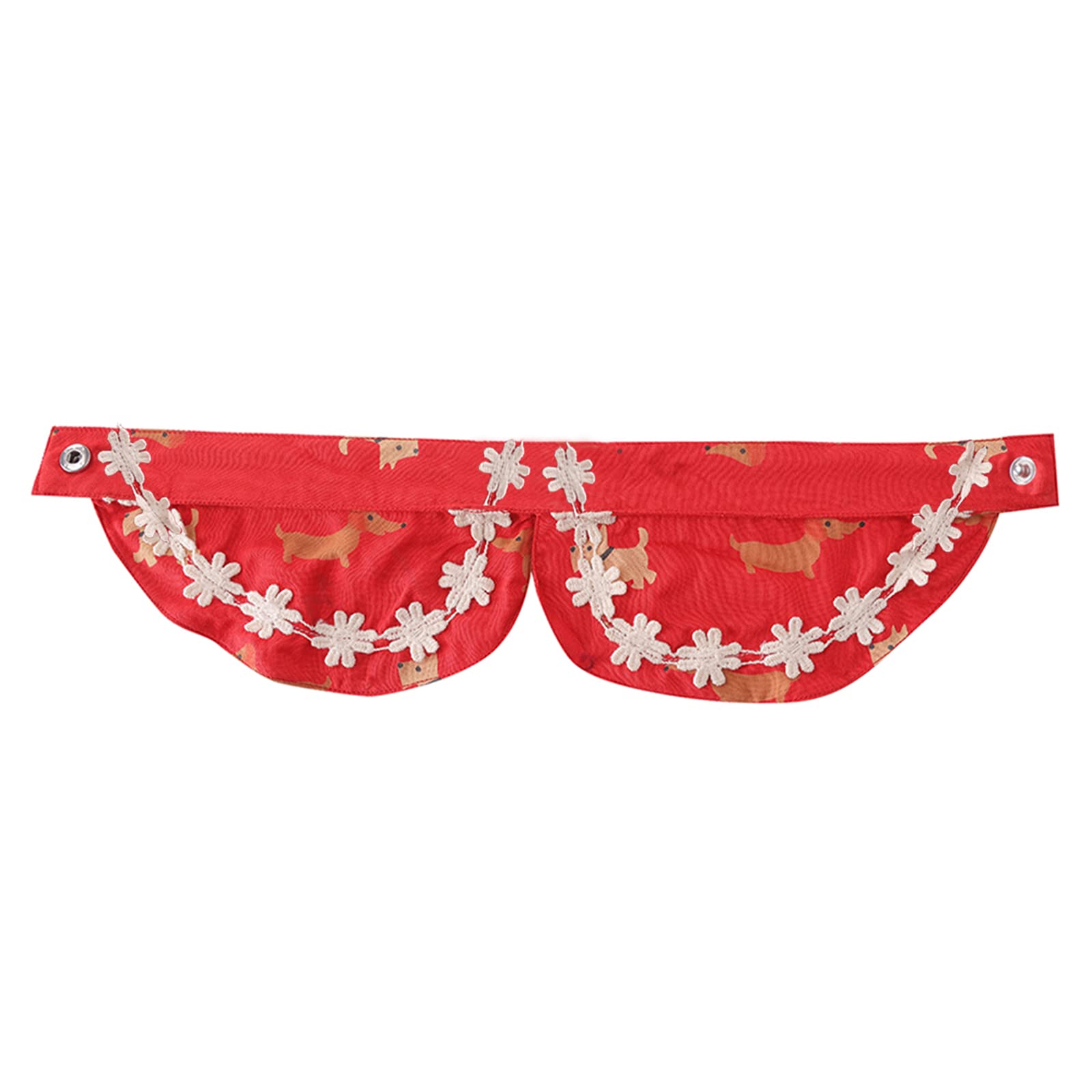 Lulala Dog Bandana Collar Bow Ties for Puppy Peint Cats Wedding Birthday Party Dog ​​Collar Lace Attachment Bowties Neckties Party Dress Collar Outfits Grooming Accessories Costumes(S,Red) (B0B71TQZ5K) Amazon Price History, Amazon Price Tracker