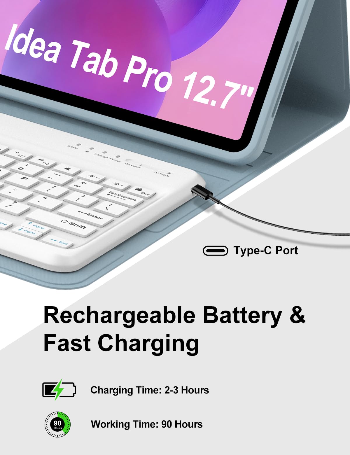 Amazon.com: Keyboard Case for Lenovo Idea Tab Pro 12.7'' 2025