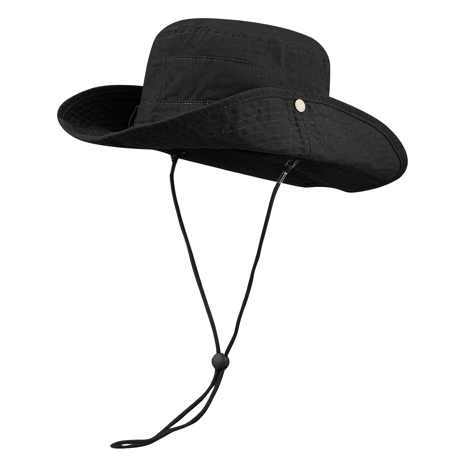 CLAPE Fishing Sun Boonie Hat UV Protection Safari Cap Outdoor Hunting Camping Hat with Chin Cord Wide Brim