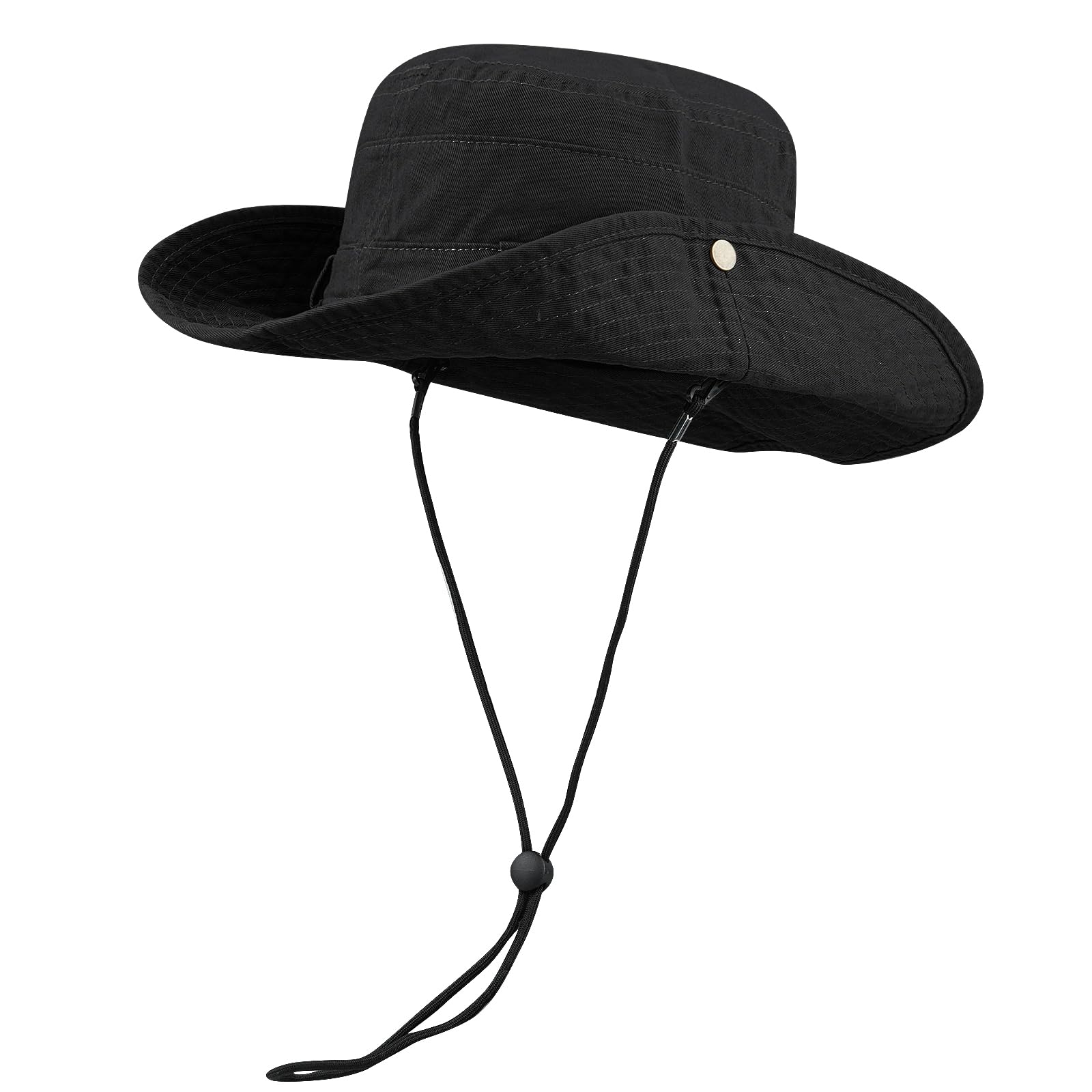 帽子 CREPE de CHINE LONG BRIM HAT CREPE de CHINE LONG BRIM HAT(FREE SIZE Black): S'YTE｜THE
