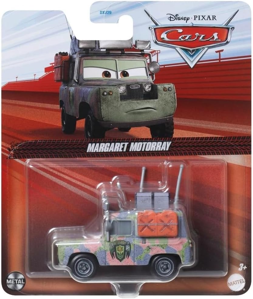 Disney Pixar Cars Diecast Margaret Motorray Land Rover Hunter Toy Vehicle for Kids Ages 3+