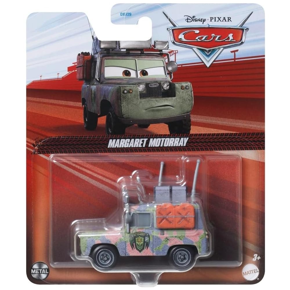 Disney Pixar Cars Diecast Margaret Motorray Land Rover Hunter Toy Vehicle for Kids Ages 3+
