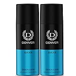 DENVER Saxe Deodorant 150ML(Pack of 2) | Long Lasting Deo for Men & Boys