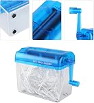 Manual Paper Shredder, A6 Folded A4 Portable Mini Paper Hand Cut Shredder for Office Home School (Blue) Hand Shredders Paper Shredders