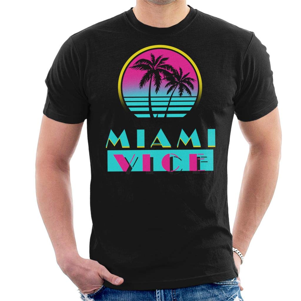 Miami Vice Logo Men's T-Shirt Black