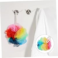 Vista 7 de Pelota de ducha Puff Loofash Bolas de malla Esponja Esponja Exfoliante Baño Esponja para Spa Masaje Piel Color aleatorio 6 piezas