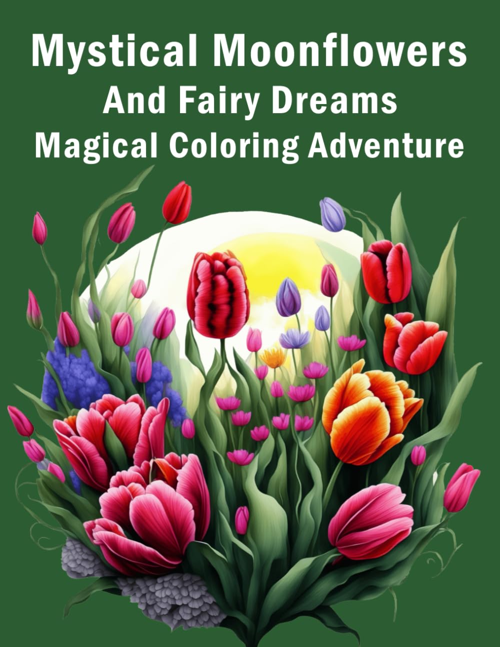 Mystical Moonflowers & Fairy Dreams: A Magical Coloring Adventure: Enchanting Illustrations of Fairies and Moonlit Flowers to Color and Bring to Life