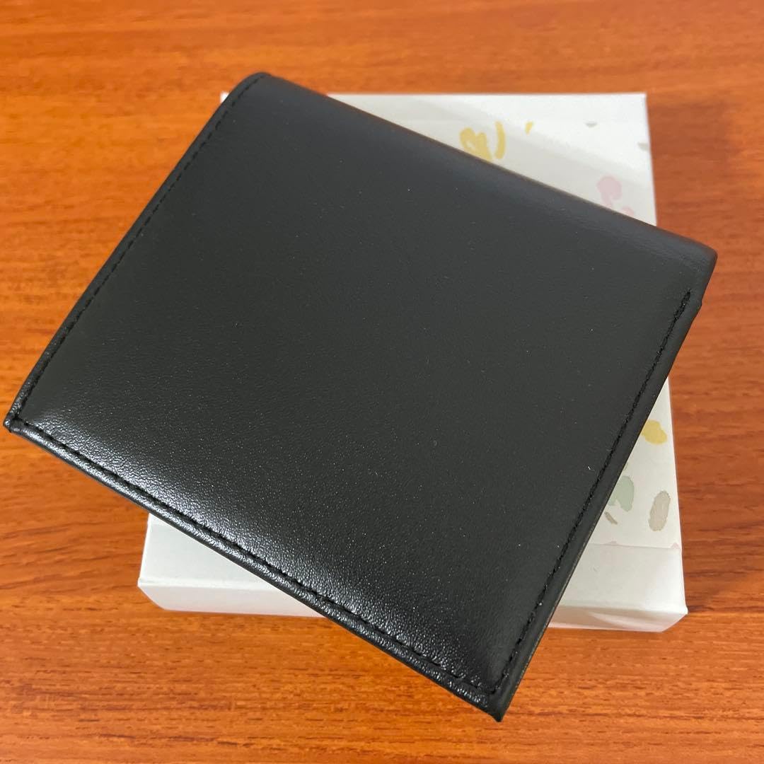 Amazon.co.jp: 皇居二つ折り財布 皇居限定 特製 ブラック 黒 本革