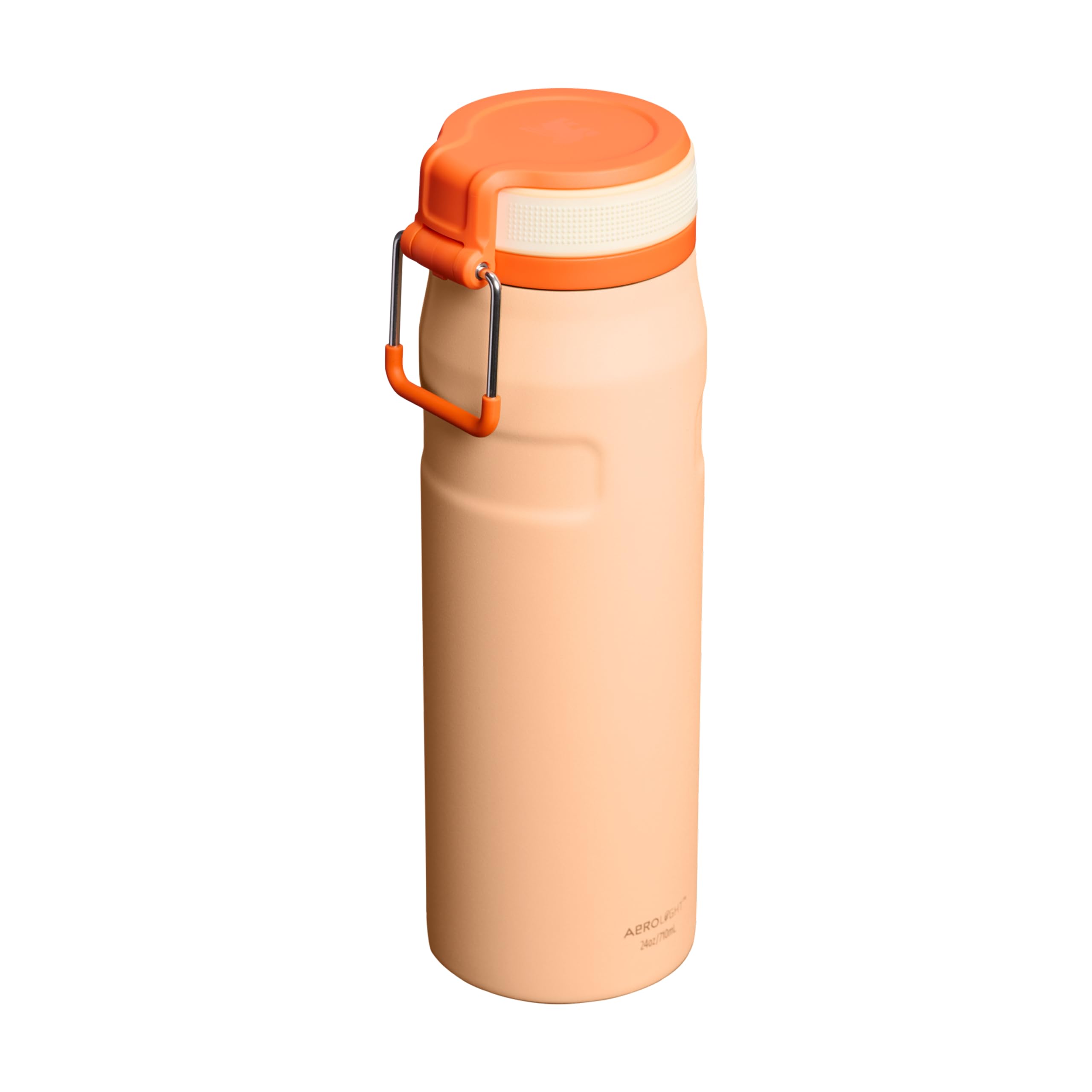 Stanley 1913 Flip Straw Trinkflasche 0.7L - Orange Sherbet | Kühlt 10 Std. - 3 Tage eisgekühlt - Auslaufsicher - BPA-frei - Spülmaschinenfest