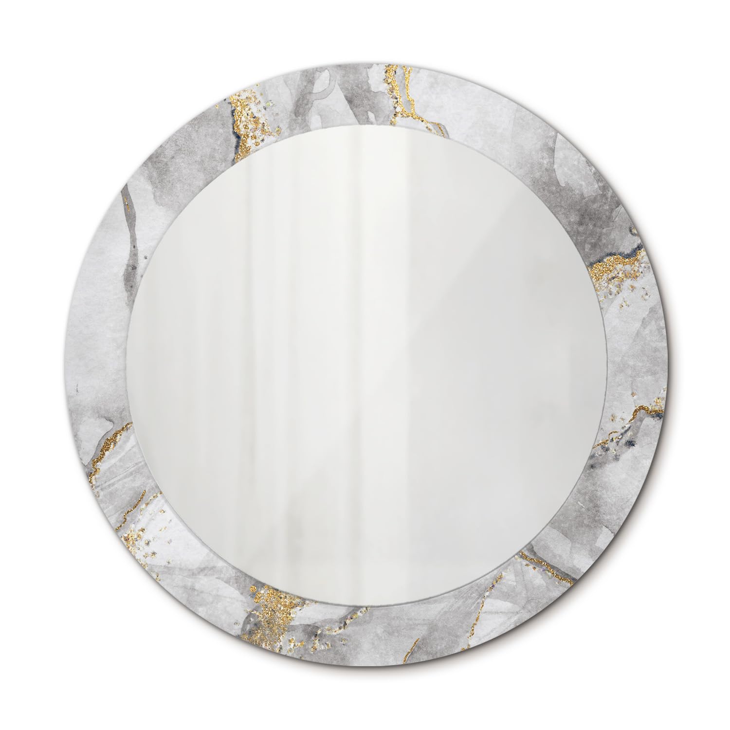 Miroir suspendu design moderne 70 cm pour agrandir une petite salle de bain sombre