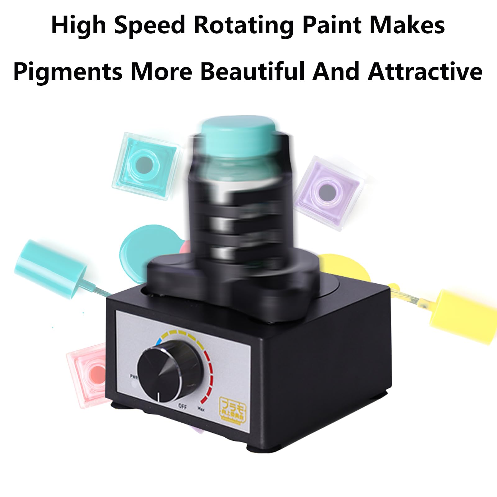 Miscelatore Vortex, Turbo Shaker Gundam Modello Paint Shaker Mani Libere 300~2400rpm Adatto 10-100ml Tre Stadi Velocità Miscelazione Vernice Per Laboratorio Smalto Unghie Adesivi Ciglia Vernici