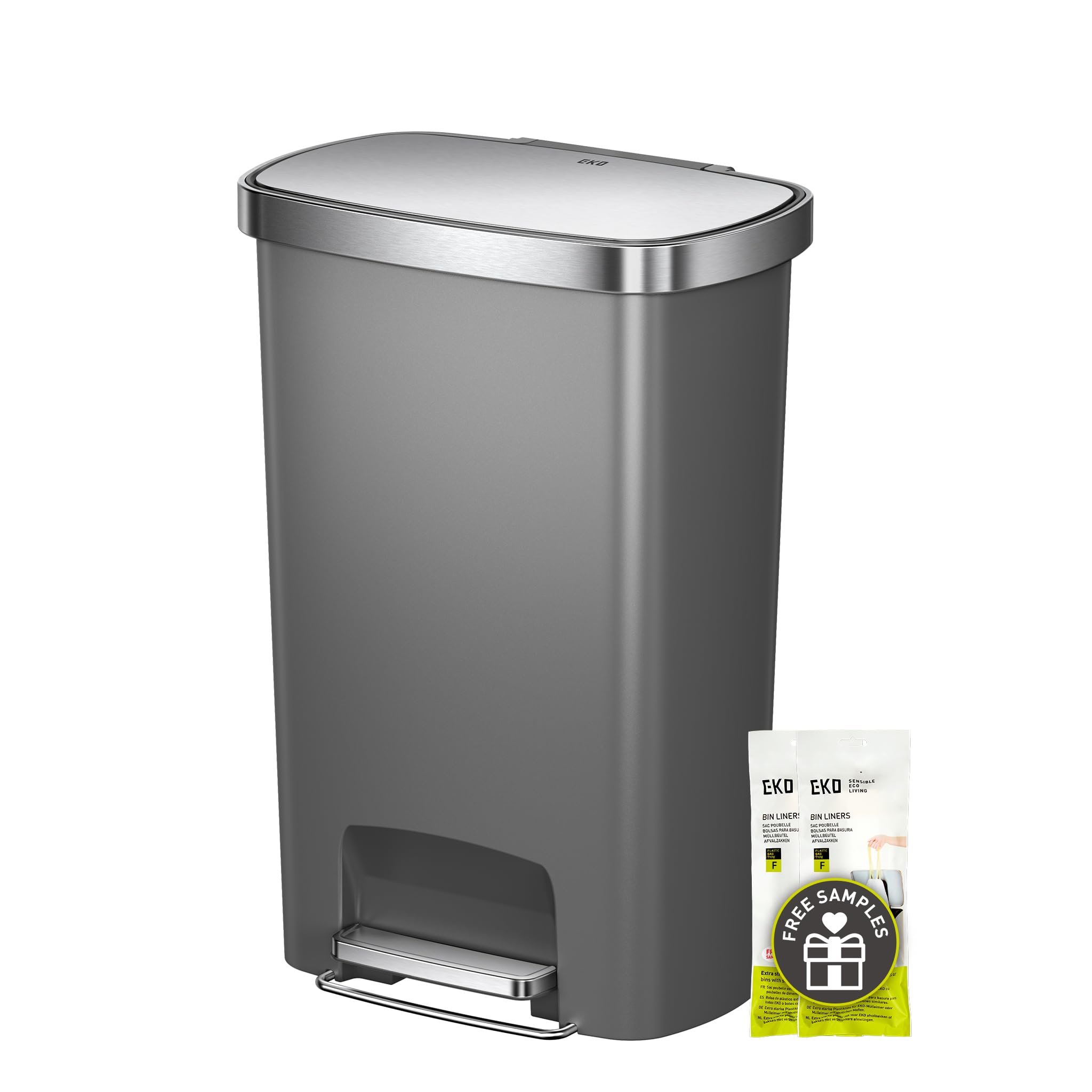 Amazon.com: EKO Hana Select 13.2 Gallon / 50L Step Trash Can