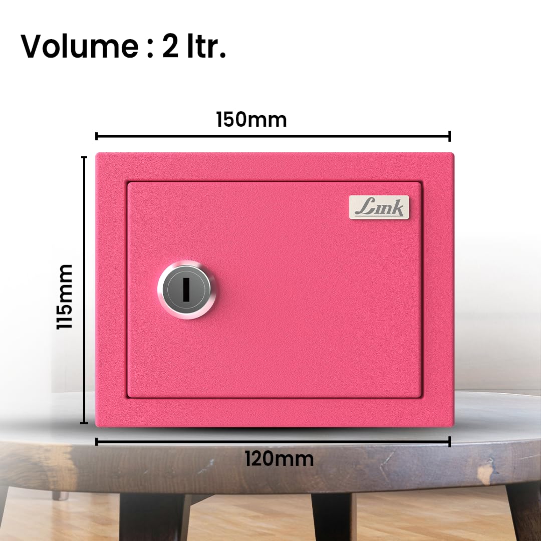 Link Smart Pink Safe Locker - 3-Year Warranty -4